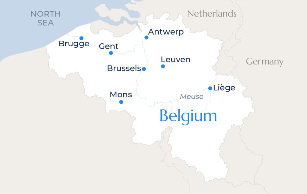 Belgium map