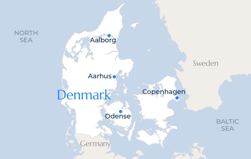 Denmark map