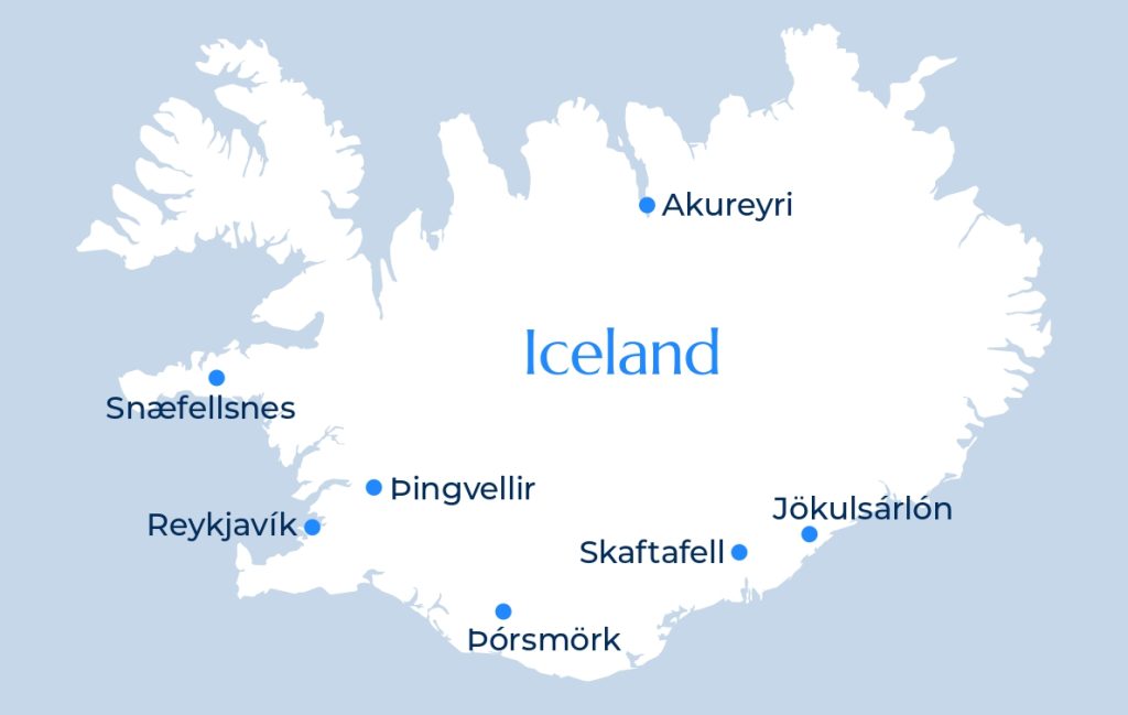 Iceland map