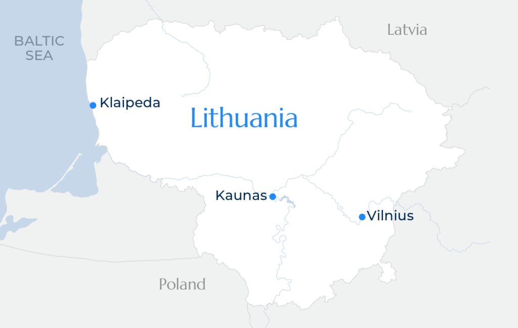 Lithuania map