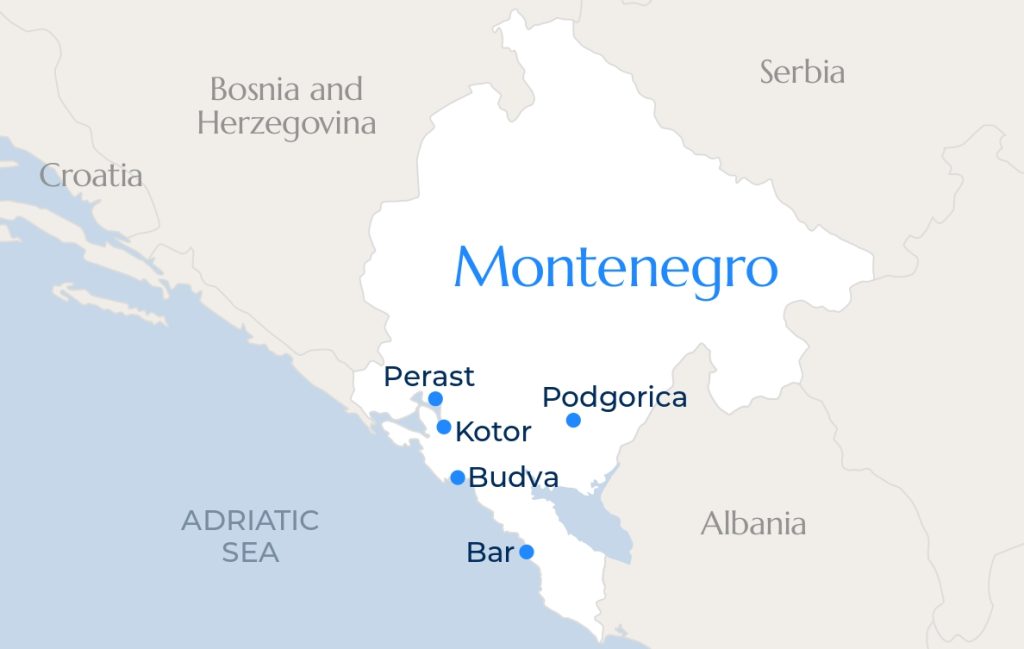 Montenegro Map