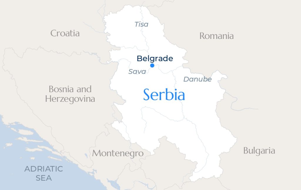 Serbia map