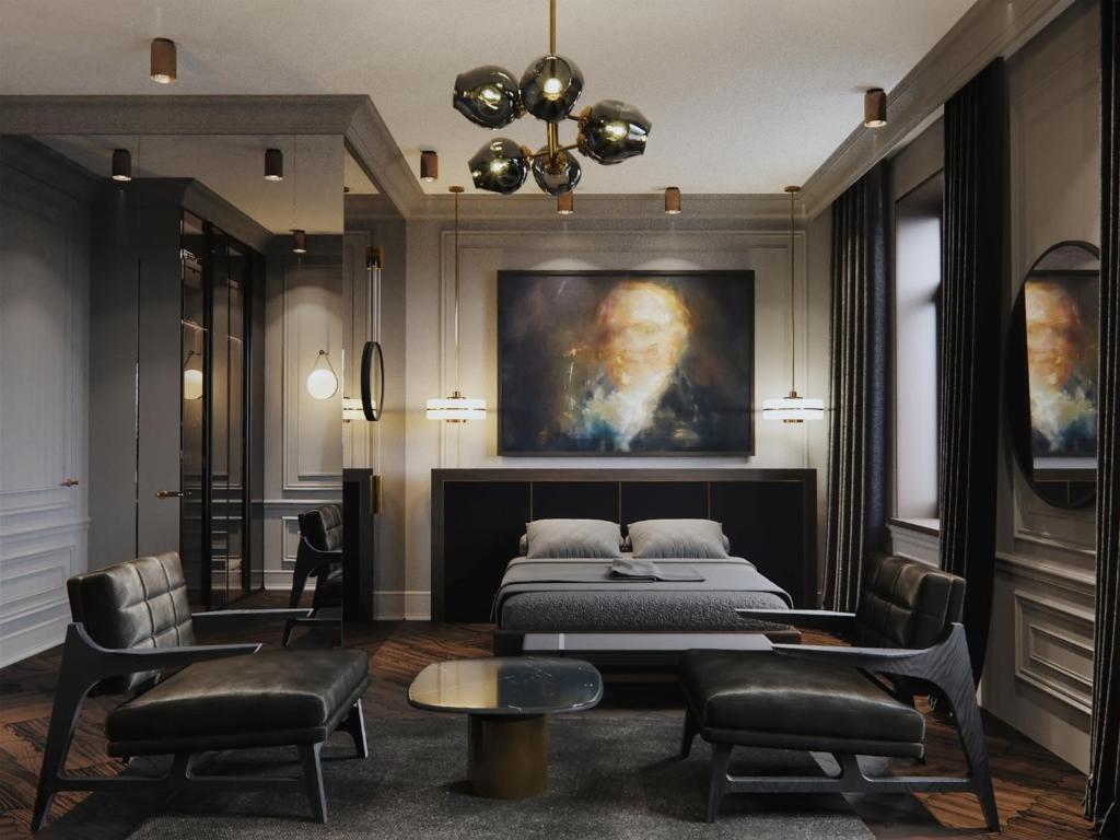 a22 hotel Riga bedroom