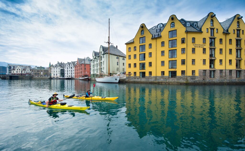 Alesund kayaking, Norway