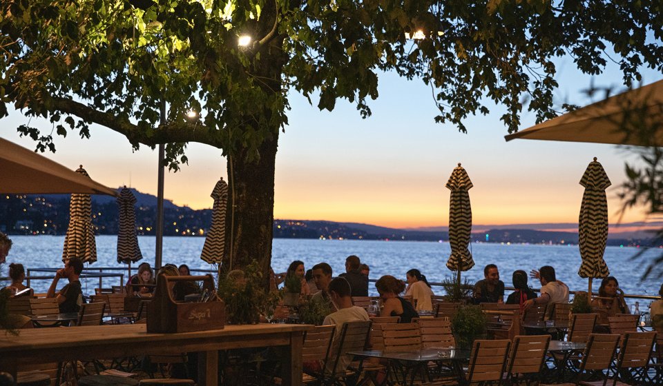 Waterside restaurant Zurich