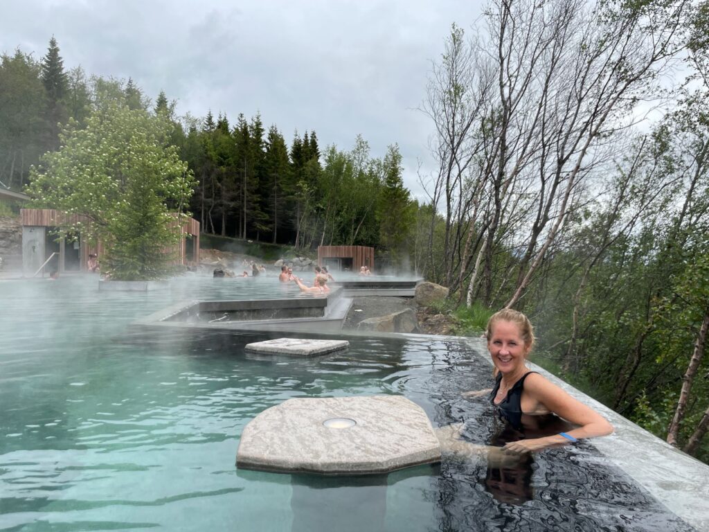 Leigh at the lagoon, Iceland