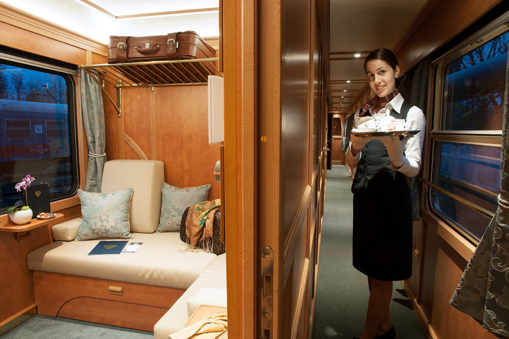 Golden Eagle Superior Deluxe cabin with attendant